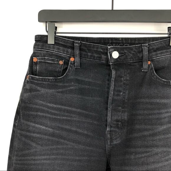 ETICA Tyler Boy Straight Ankle Raw Hem Washed Black 27 - Picture 2 of 9